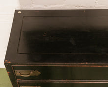 Load image into Gallery viewer, Antique Chest of 4 Drawers in Black
