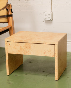 Burlwood Nightstand