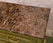 Load image into Gallery viewer, Harden Furniture Modern Brass-Clad Chest of Drawers with Marble Top
