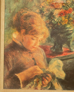 Auguste RENOIR Lady Sewing Print