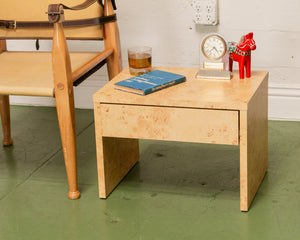 Burlwood Nightstand