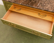 Load image into Gallery viewer, Harden Furniture Modern Brass-Clad Chest of Drawers with Marble Top
