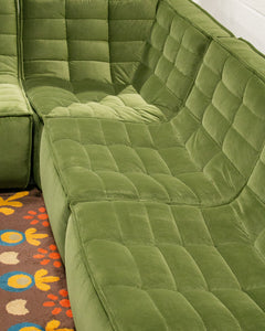 The Juno Modular Six-Piece Sectional in Olive Green
