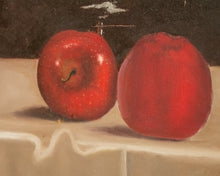 Load image into Gallery viewer, Apples on a Silk Table Oil Painting
