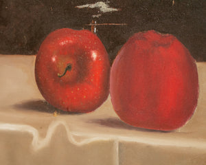Apples on a Silk Table Oil Painting