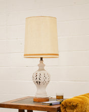 Load image into Gallery viewer, Cream Vintage Holllywood Regency Lamp
