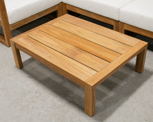 Load image into Gallery viewer, Outdoor Teak Sectional Sofa with Coffee Table
