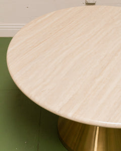 Shira Faux Travertine Dining Table