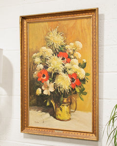 Vintage Framed Rudolph Colao Floral Art