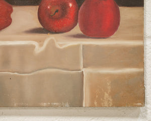 Apples on a Silk Table Oil Painting