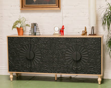 Load image into Gallery viewer, Flower Front Oaxaca Style Credenza
