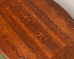 Italian Table 20th Century Marquetry Dining Table