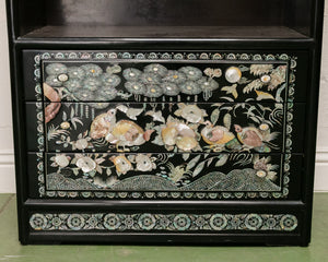 Black Mother of Pearl Cabinet