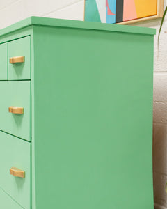 Bright Aquamarine 6 Drawer Dresser