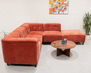 5 Piece Chelsea Sofa in Paprika