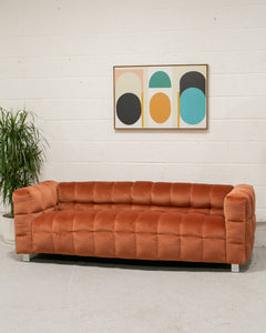 Rusty Orange Marshmallow Sofa