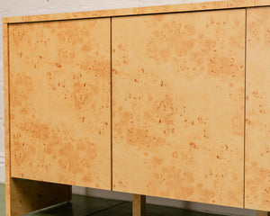 Burlwood Credenza