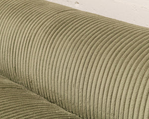 Bailey Loveseat in Green Corduroy