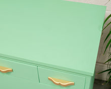 Load image into Gallery viewer, Bright Aquamarine 6 Drawer Dresser
