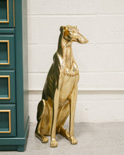 Load image into Gallery viewer, Gold Dog Statue
