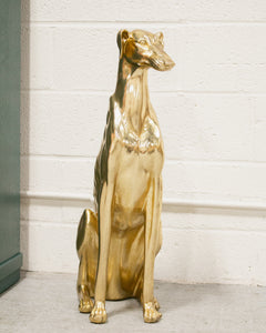 Gold Dog Statue