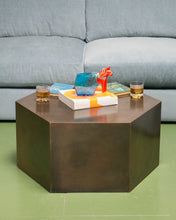 Load image into Gallery viewer, Hexagon Brass Coffee Table
