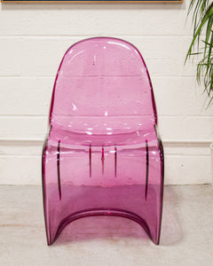 Magenta Acrylic Chair