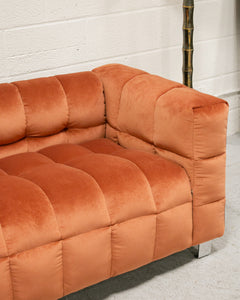 Rusty Orange Marshmallow Sofa