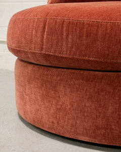 Bianca Swivel Chair in Contessa Paprika