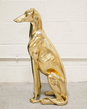 Load image into Gallery viewer, Gold Dog Statue
