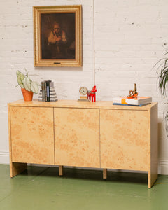 Burlwood Credenza