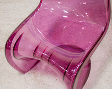 Load image into Gallery viewer, Magenta Acrylic Chair
