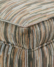 Load image into Gallery viewer, Vintage Striped Ottoman
