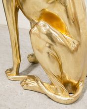 Load image into Gallery viewer, Gold Dog Statue
