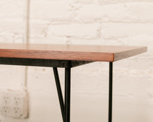 Load image into Gallery viewer, Walnut Hairpin Handcrafted Desk
