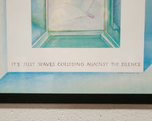 Load image into Gallery viewer, Leonard Konopelski Its Just Waves Colliding Against the Silence Poster Framed
