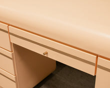Load image into Gallery viewer, Coral 80’s Post Modern Desk Vanity Chest of Drawers
