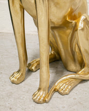 Load image into Gallery viewer, Gold Dog Statue
