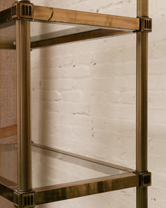 Brass Vintage Hollywood Regency Shelf