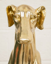 Load image into Gallery viewer, Gold Dog Statue
