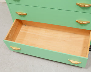 Bright Aquamarine 6 Drawer Dresser