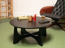 Load image into Gallery viewer, Black Oak Sculptural Base Coffee Table
