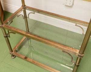 Brass Vintage Hollywood Regency Shelf