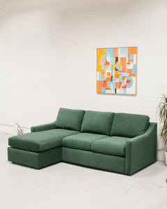 Hauser Sectional Sofa in Bella Hunter Green