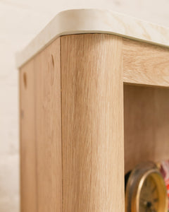 Corner Oak Shelf