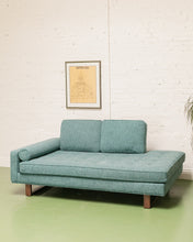 Load image into Gallery viewer, Daphne Sofa with Ottoman in Celine Teal
