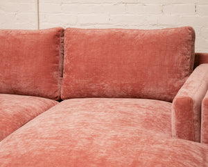 Lisette Sofa in Bianca Rosewood