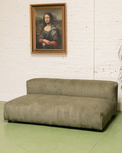 Bailey Loveseat in Green Corduroy