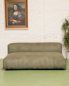 Bailey Loveseat in Green Corduroy