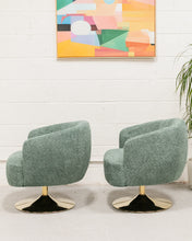 Load image into Gallery viewer, Pia Swivel Chair in Green
